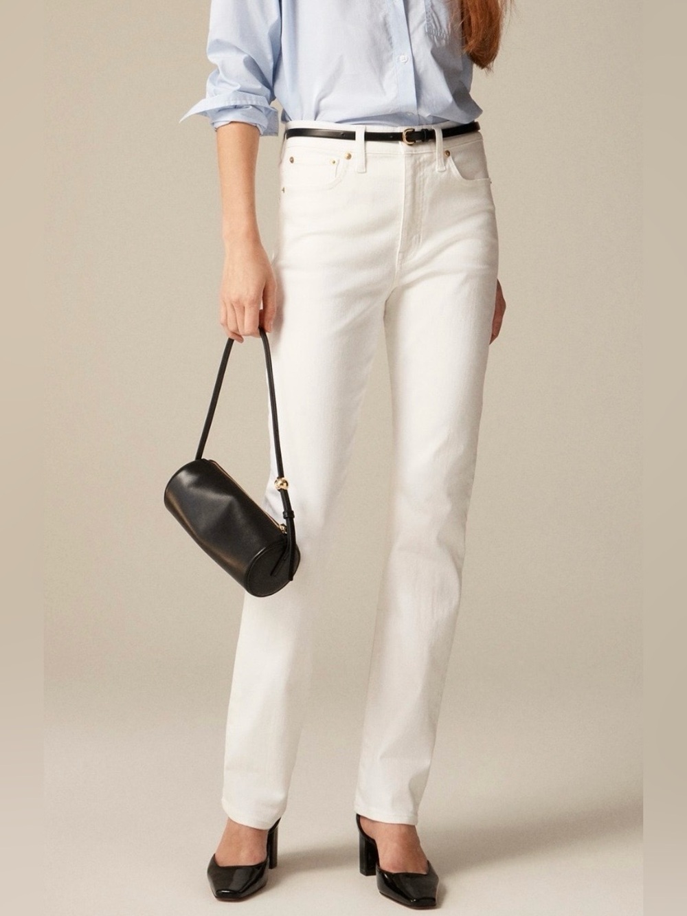 J.Crew Women’s Slim-straight jean White Denim Size 31